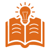an open book with a light bulb above symbolizing ideas and creativity six important concepts for learning